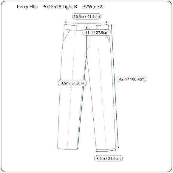 Perry Ellis Collections Premium Twill Mens Dress - Picture 7 of 8